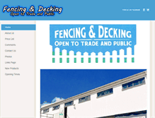 Tablet Screenshot of fencinganddeckingsouthwales.com